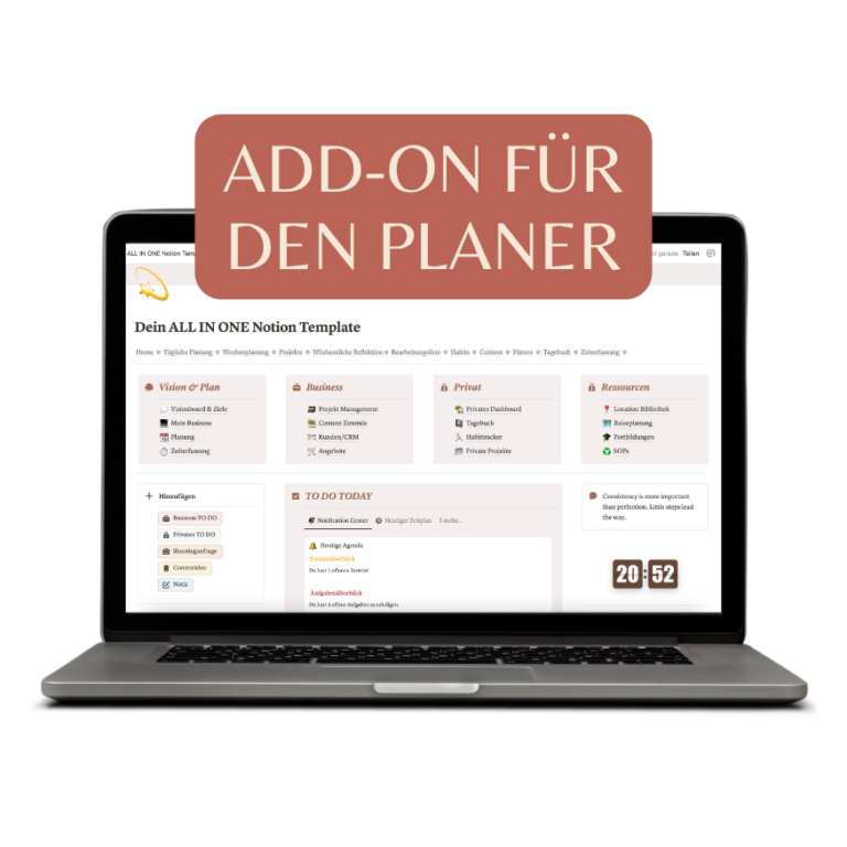 All-IN-ONE Notion Planer – Add-On Abstimmung