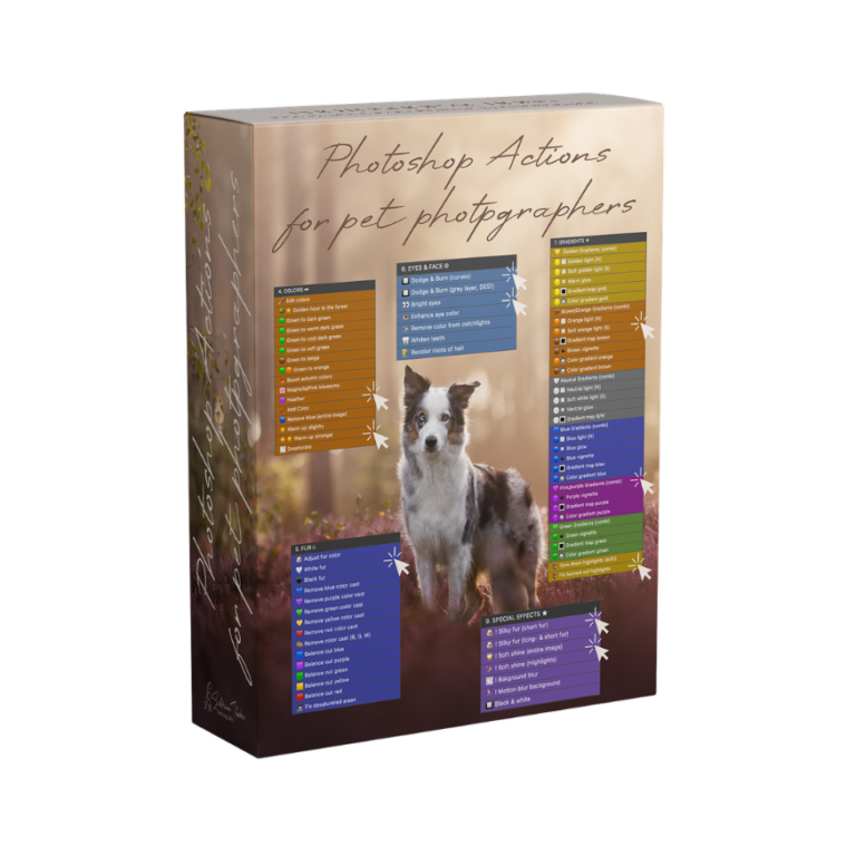 Photoshop actions for pet photographers